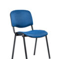 scaun pentru profesor, albastru cu cadru negru, 30.14.11, tapitat