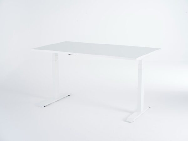 Birou reglabil Viva Smart 20 cadru alb blat alb