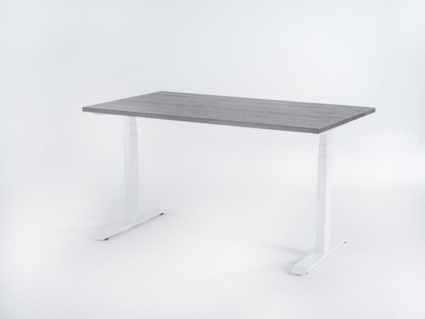 Birou reglabil Viva Smart 20 cadru alb blat logan