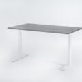 Birou reglabil Viva Smart 20 cadru alb blat logan