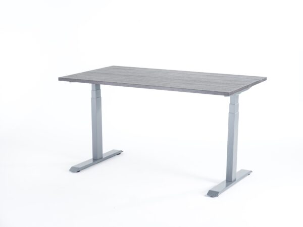 Birou reglabil Viva Smart 20 cadru gri blat logan