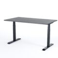 Birou reglabil Viva Smart 20 cadru negru blat logan