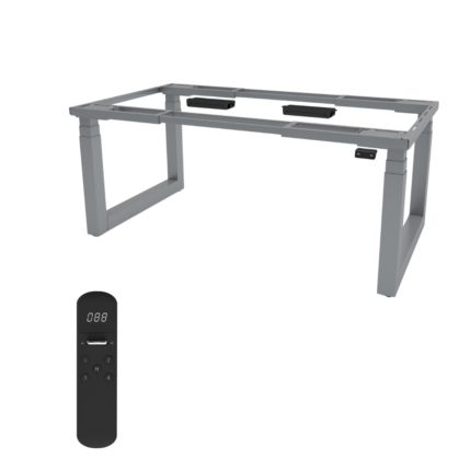 cadru de birou cu 4 motoare Viva titan Pro, culoare gri, cu telecomanda