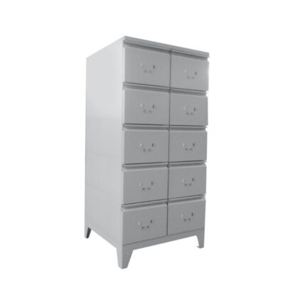 Dulap metalic 2x5 cu sertare pentru fișe medicale