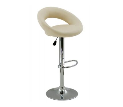 Scaun de BAR 30.15.11, șezut tapițat, bază oțel cromat