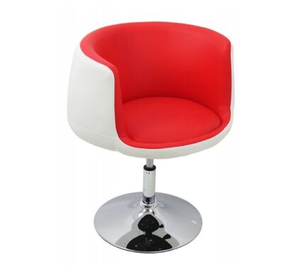 Scaun de BAR 30.15.16, șezut și spătar tapițate, bază oțel cromat