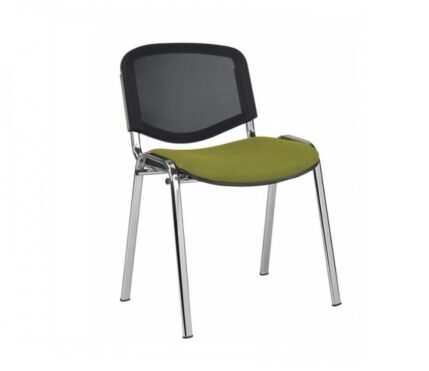 Scaun vizitator 30.14.15 CR, mesh, cromat, stivuibil, 110 kg